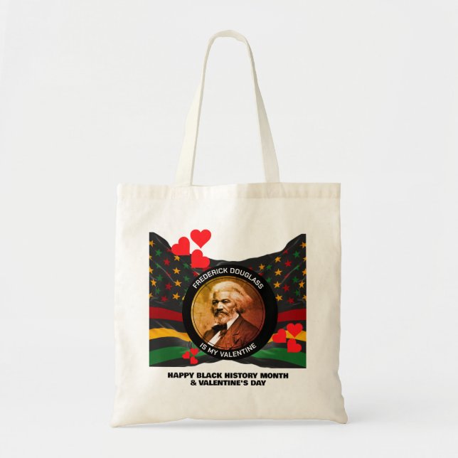 Monat der Schwarzen Geschichte FREDERICK DOUGLASS  Tragetasche (Vorne)