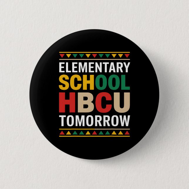 Monat der schwarzen Geschichte Grundschule Hbcu Mo Button (Vorderseite)