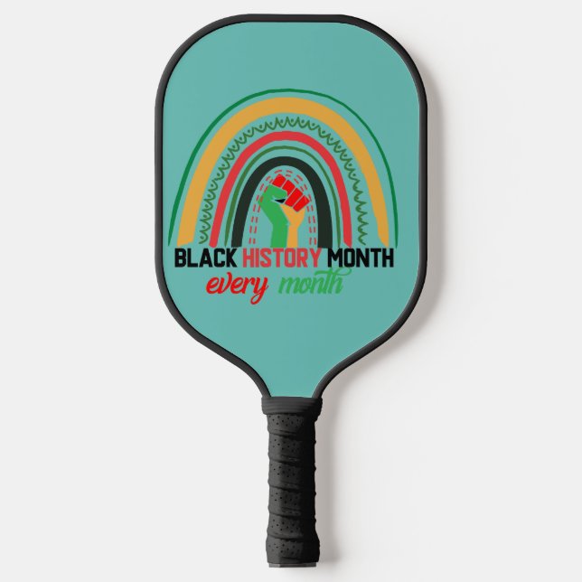 Monat der Schwarzen Geschichte, jedes Jahr patroot Pickleball Schläger (Vorderseite)