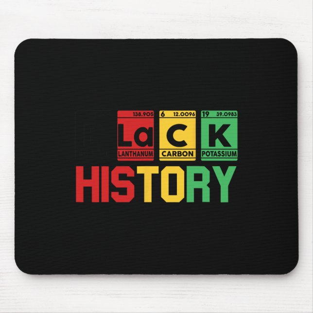 Monat der schwarzen Geschichte Periodic Element Ta Mousepad (Vorne)