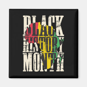 Monat der Schwarzen Geschichte Stolz Afrikanische Magnet