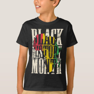 Monat der schwarzen Geschichte Stolze afrikanische T-Shirt
