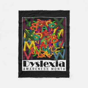 Monat der Sensibilisierung Funny Mixed Letters Fleecedecke