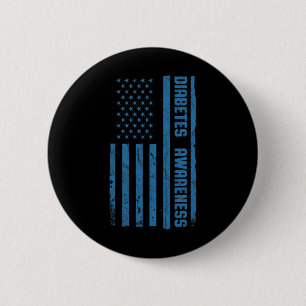 Monat der Vintagen amerikanischen Flagge T1 Button