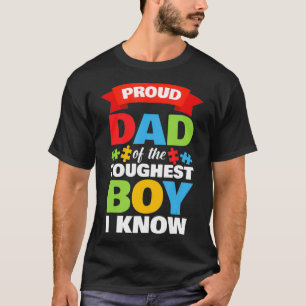 Monat des Autismus Mens Proud Autismus Vater Son T-Shirt