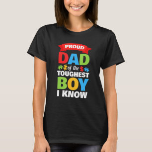 Monat des Autismus Mens Proud Autismus Vater Son T-Shirt