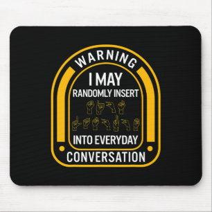 Monat des Bewusstseins Asl Randomly Einfügen Liebe Mousepad