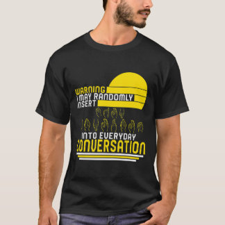 Monat des Bewusstseins Asl Randomly Einfügen Liebe T-Shirt