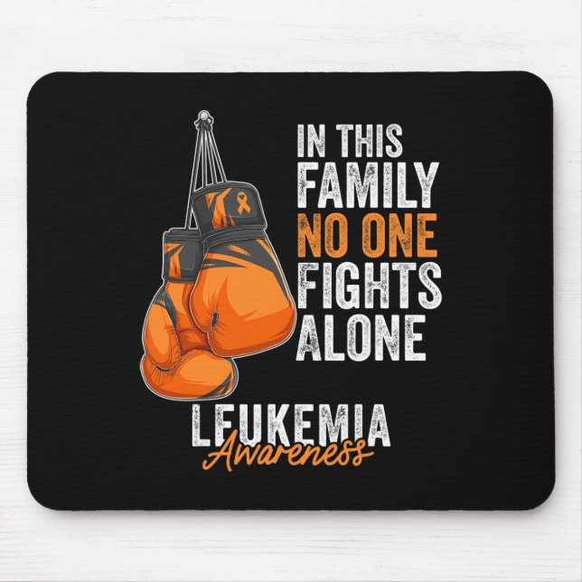 Monat des Bewusstseins Boxhandschuhe Orange Ribbon Mousepad (Vorne)