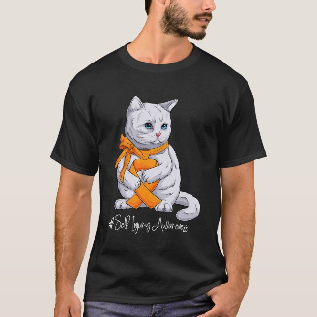 Monat des Bewusstseins der Selbstverletzung Orange T-Shirt (Vorderseite)