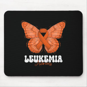 Monat des Bewusstseins Orange Ribbon Butterfly Mousepad