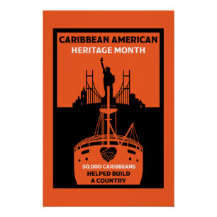 Monat des karibischen Amerikanischen Kulturerbes Poster