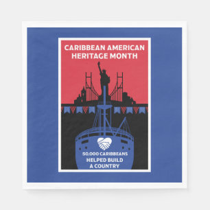 Monat des karibischen Amerikanischen Kulturerbes Serviette