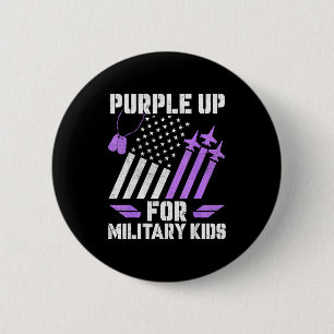 Monat des militärischen Kindes lila für das Militä Button