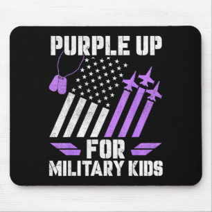 Monat des militärischen Kindes lila für das Militä Mousepad