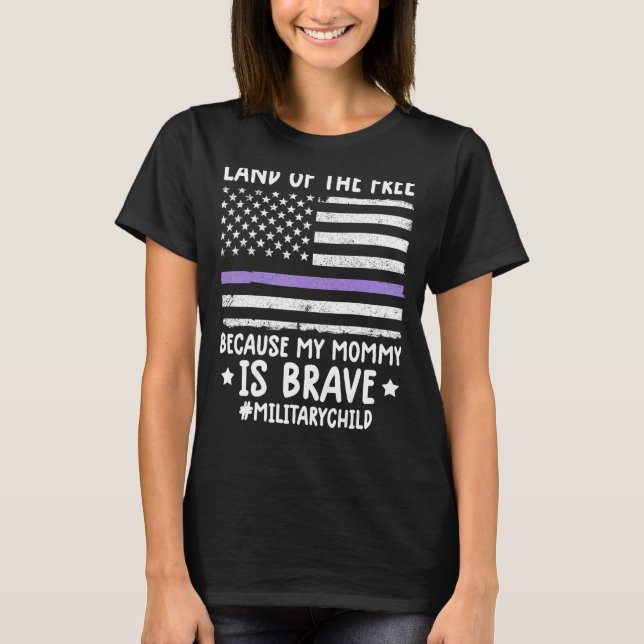 Monat des Militärlands frei wegen meiner Zeit T-Shirt (Vorderseite)