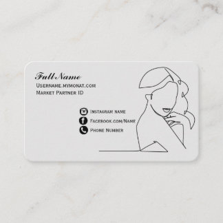 MONAT Fem Design Business Card Visitenkarte
