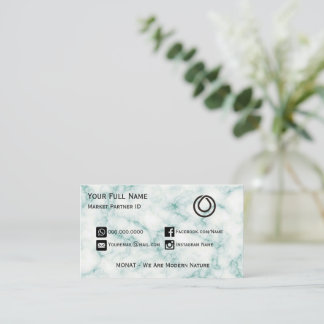 MONAT Green Marbour Business Card Visitenkarte