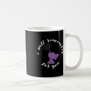 Monat I End Purple Bow Elephant 1 Kaffeetasse