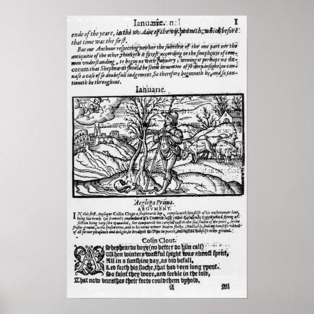 Monat Januar Poster (Vorne)
