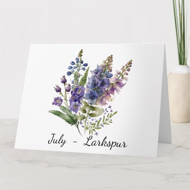 Monat Juli Geburtskarte Karte (Vorderseite)