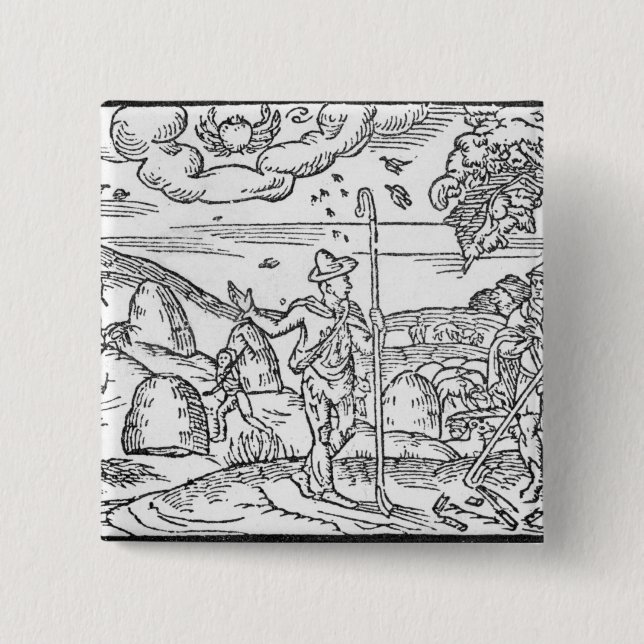Monat Juni, 'vom Shepheardes Calendar Button (Vorderseite)