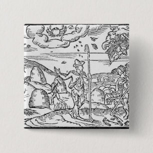 Monat Juni, 'vom Shepheardes Calendar Button