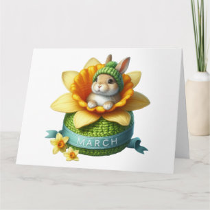 Monat März Geburtskarte Karte
