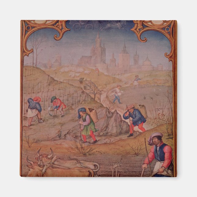 Monat März Magnet (Vorne)