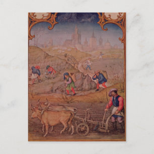 Monat März Postkarte