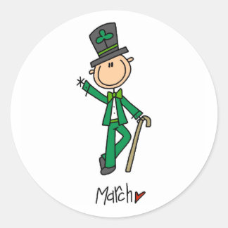 Monat März Runder Aufkleber