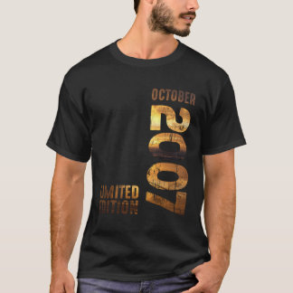 Monat Oktober 2007 Retro Sunset 2007 Vintag 2007 T-Shirt