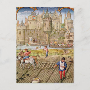 Monat Oktober Postkarte