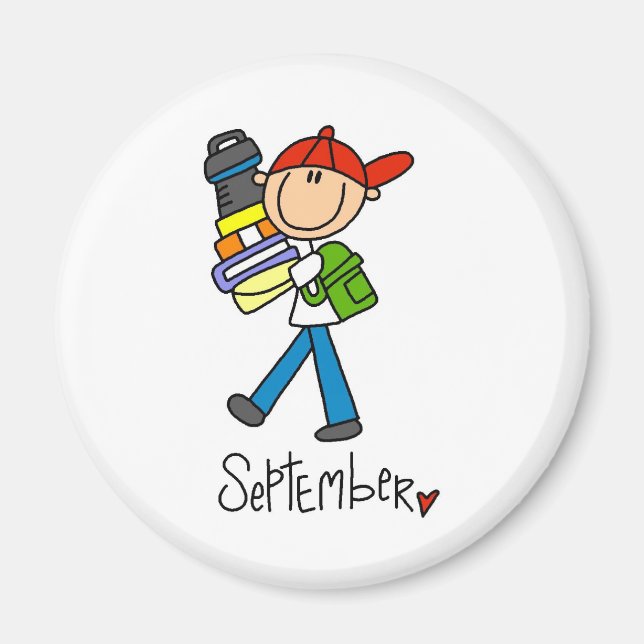Monat September Magnet (Vorne)