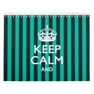 Monatlich Personalisiert BEHALTEN CALM Ihre Textst Kalender