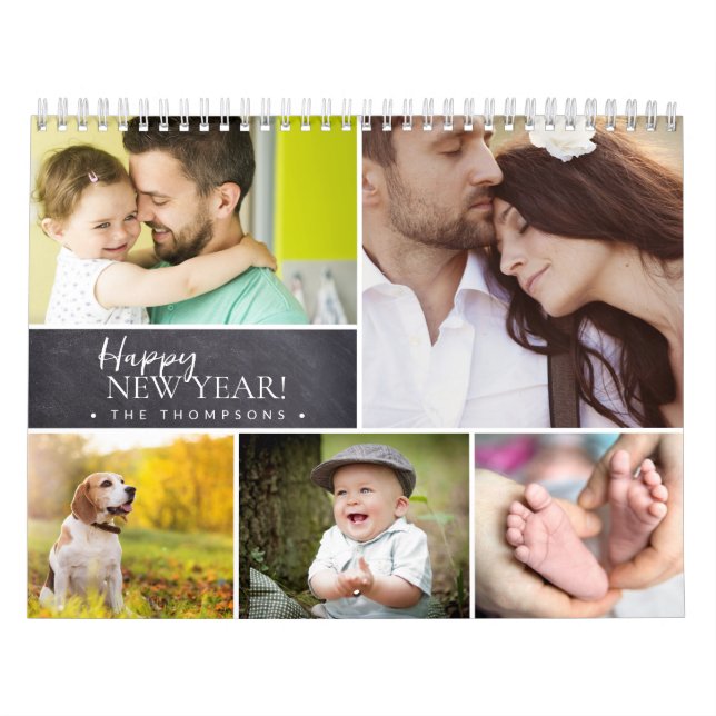 Monatlich Personalisierte Multi-Fotos glücklich Ne Kalender (Titelbild)