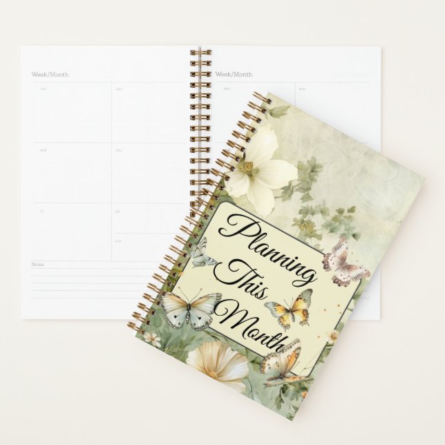 Monatlich Wildblumen und Schmetterlinge Planer (Anzeige)