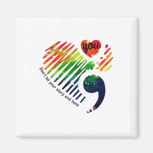 Monatliche Geschenke für psychische Gesundheit Magnet