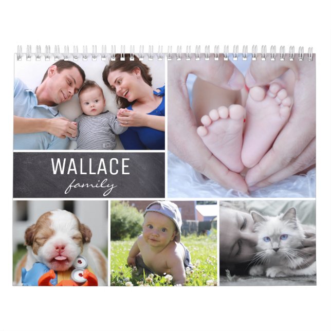 Monatliche Personalisierte Mehrfamilienfamilie Kalender (Titelbild)