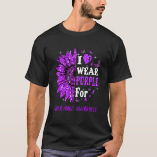 monatliche Unterstützung für Sonnenblumen Ältere M T-Shirt