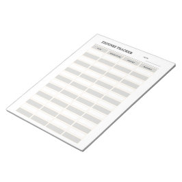 Monatlicher Ausgabenverfolger Notizblock