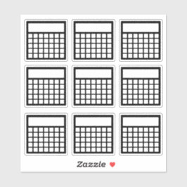 Monatlicher Habit-Tracker Aufkleber