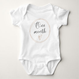 Monatlicher Milestone Bodysuit 1 Monat Baby Strampler
