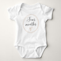 Monatlicher Milestone Bodysuit 4 Monate