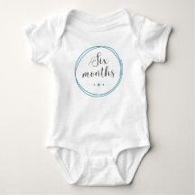 Monatlicher Milestone Bodysuit 6 Monate