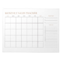 Monatlicher Umsatz-Tracker undatierter Kalenderpla
