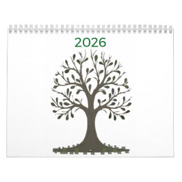 Monatlicher Wandkalender - Ändern Sie das Jahr