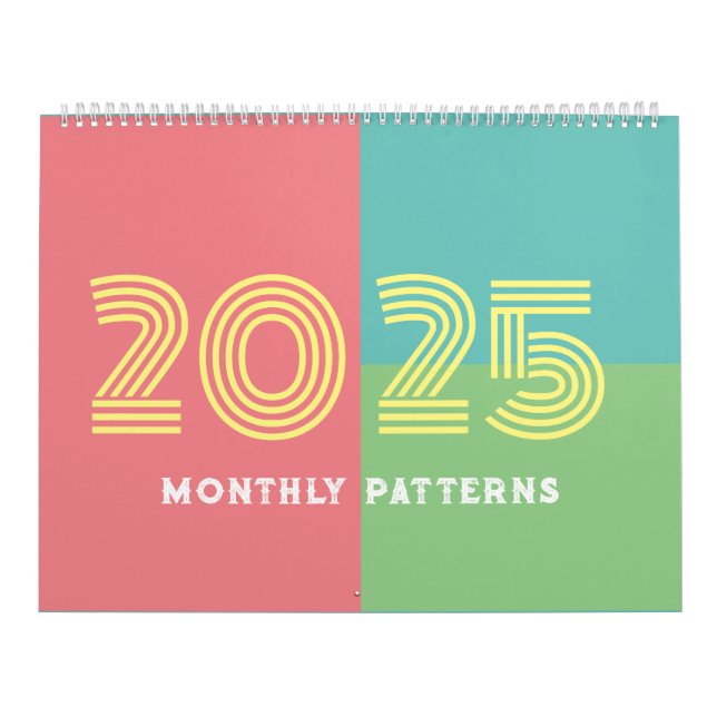 Monatlicher Zeitplan und Pläne 2025 Kalender (Titelbild)