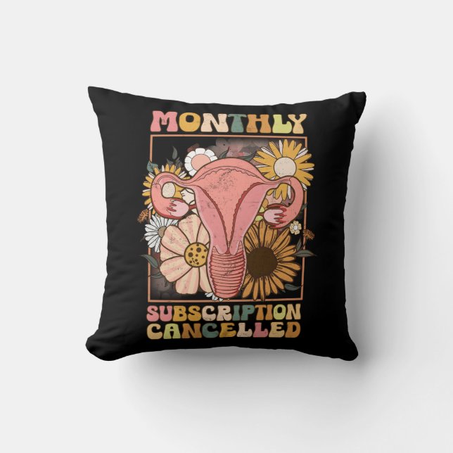 Monatliches Abonnement storniert Uterus Support Hy Kissen (Vorderseite)