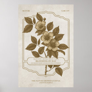 MONATLICHES BLUMEN - MAI GEBURT BLUME GIFT POSTER